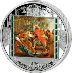 2017 $20 Christ's Entry Into Jerusalem PETER PAUL RUBENS 3 Oz Silver Proof Coin