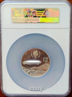 2017 $20 Cook Island Graf Zeppelin 100th Anniversary 3 Oz Silver NGC PF69 UC