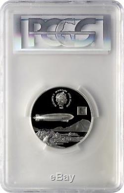 2017 $20 Cook Islands Graf Zeppelin. 999 Silver Coin PCGS PR69DCAM First Day