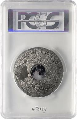 2017 $20 Cook Islands Moon The Earth Satellite 3 oz. Silver Coin PCGS MS70 FD
