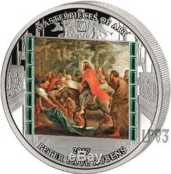 2017 3 Oz Silver $20 SCHRIST ENTRY INTO JERUSALEM Art Masterpieces Coin