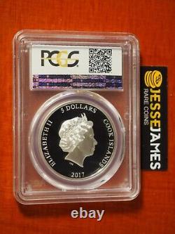 2017 $5 Cook Islands Proof Silver Spiderman Homecoming Pcgs Pr70 Dcam 1 Oz. 999