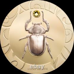 2017 $5 Cook Islands SCARAB SELECTION III PROOF Gilded 3 oz Silver Coin Set