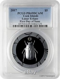 2017 $5 Cook Islands Scarab Selection 2 3-Coin Silver Proof Set PCGS PR69DCAM FD