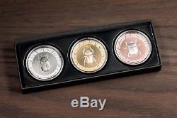 2017 $5 Cook Islands Scarab Selection 3 3-Coin Silver Proof Set
