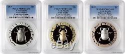 2017 $5 Cook Islands Scarab Selection 3 3-Coin Silver Proof Set PCGS PR70DCAM FD
