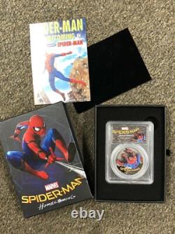 2017 $5 Cook Islands Spider-Man Homecoming 1oz. 999 Silver Coin PCGS PR69DCAM FD
