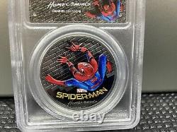 2017 $5 Cook Islands Spider-Man Homecoming 1oz. 999 Silver Coin PCGS PR70DCAM FD