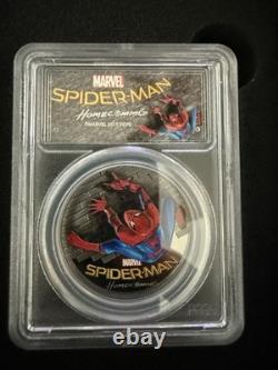 2017 $5 Cook Islands Spider-Man Homecoming First Day Issue 1oz. 999 Silver Coin