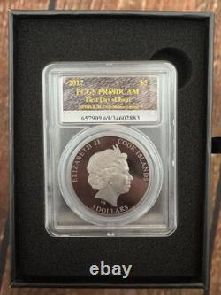2017 $5 Cook Islands Spider-Man Homecoming PCGS PR69DCAM + COA