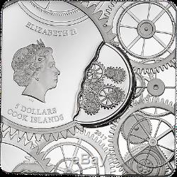 2017 $5 Cook Islands TIME CAPSULE 1oz. 999 Silver Coin