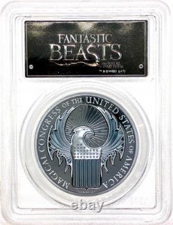 2017 $5 Cook Isles Fantastic Beasts 1 oz. 999 PureSilver Proof PCGS PR69DCAM FS