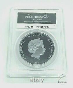 2017 $5 Cook Isles Fantastic Beasts 1 oz. Silver Proof PCGS PR70DCAM FS