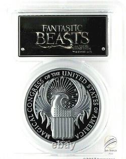 2017 $5 Cook Isles Fantastic Beasts 1 oz. Silver Proof PCGS PR70DCAM FS