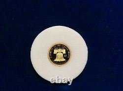 2017 $5 GOLD COOK ISLANDS 1/10 oz (. 24 PURE) LIBERTY BELL GOLD COIN