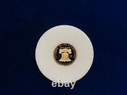 2017 $5 Gold Cook Islands 1/10.24 Pure Liberty Bell Gold Coin