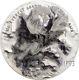 2017 5 Oz HIGH RELIEF Silver MT. EVEREST The Seven Summits Coin, COOK ISLANDS