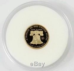 2017 COOK ISLANDS $5 1/10 OZ 24% PURE GOLD STATUE OF LIBERTY Collector Coin