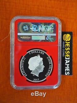 2017 Cook Islands 1 Ounce Silver Spiderman Ngc Pf70 First Day Mercanti Stan Lee