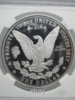 2017 Cook Islands 1964 Morgan Dollar NGC PF 70 Hon Barry Goldwater Jr Label