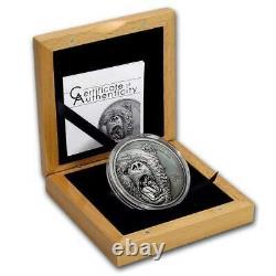 2017 Cook Islands 2 oz Silver Coin North American Predators Grizzly Bear 500