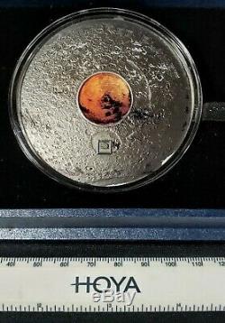 2017 Cook Islands 3 oz. 999 Silver Mars Meteorite Coin, NWA 10441, #111/333