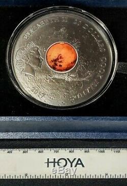 2017 Cook Islands 3 oz. 999 Silver Mars Meteorite Coin, NWA 10441, #111/333