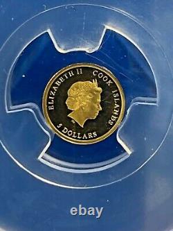 2017 Cook Islands $5 Gold Pope Benedict XVI PCGS PR70DCAM FDI