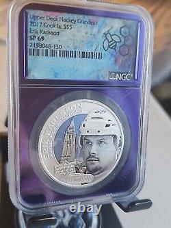 2017 Cook Islands ERIK KarissonUpper Deck. 9999 coin NGC Proof SP-69, NHL Hockey