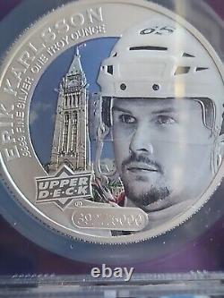 2017 Cook Islands ERIK KarissonUpper Deck. 9999 coin NGC Proof SP-69, NHL Hockey