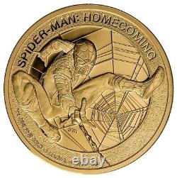 2017 Cook Islands Gold $200 Spider-Man Homecoming PF70 UC FDOI NGC Coin Signed