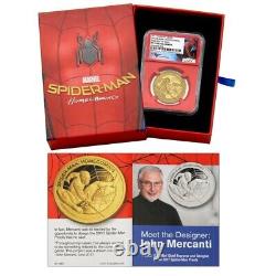 2017 Cook Islands Gold $200 Spider-Man Homecoming PF70 UC FDOI NGC Coin Signed