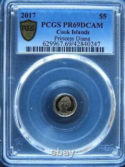 2017 Cook Islands Gold $5 Princess Diana PCGS PR69DCAM RGUTH006/012