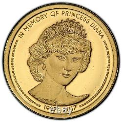 2017 Cook Islands Gold $5 Princess Diana PCGS PR69DCAM RGUTH006/012