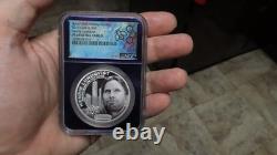 2017 Cook Islands Henrik Lundqvist 1oz. 9999 NGC Proof PR68 NHL Hockey 1000 made