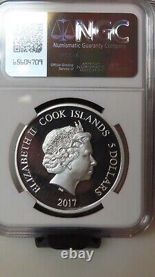 2017 Cook Islands Jack Eichel Upper Deck 1oz. 9999 AG NGC Proof PR69 NHL Hockey