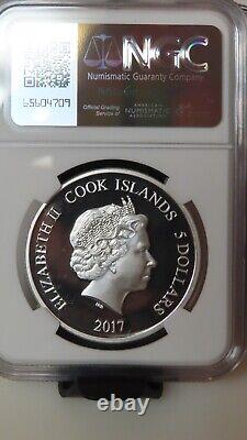 2017 Cook Islands Jack Eichel Upper Deck 1oz. 9999 AG NGC Proof PR69 NHL Hockey