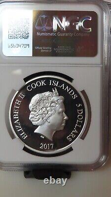 2017 Cook Islands Jack Eichel Upper Deck 1oz. 9999 AG NGC Proof PR69 NHL Hockey