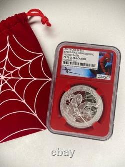 2017 Cook Islands Marvel Spider-Man Homecoming NGC PF70 Ultra Cameo Mercanti