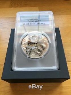 2017 Cook Islands Mt. Everest 5 Oz Silver First Day Of Issue $25 Pcgs Ms70