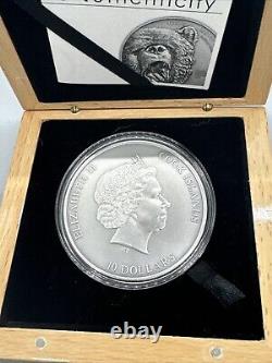 2017 Cook Islands North American Predators, Grizzly Bear 2oz. 999 silver