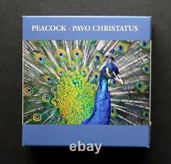 2017 Cook Islands Royal Delft Peacock Proof 50 g Silver PCGS PR70