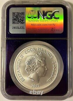 2017 Cook Islands S$5 Patrick Roy 1 Oz Silver Hockey Upper Ngc Sp 70 Mintage 5k