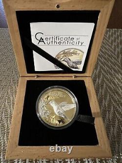 2017 Cook Islands Shades of Nature Hummingbird $5 Silver Proof, 25 grams