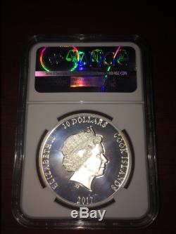 2017 Cook Islands Silver $10 Fantastic Beasts Gilt PF70 UC ER NGC Coin