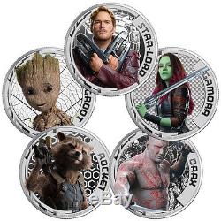 2017 Cook Islands Silver $2 Guardians Of The Galaxy PF70 UC ER 5 NGC Coin Set