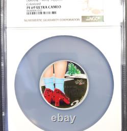 2017 Cook Islands Silver 5 Dollars Wizard Of Oz Ngc Pf 69 Ultra Cameo Rare Gem
