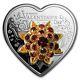 2017 Cook Islands Silver Happy Valentine's Day Swarovski Elements Coin