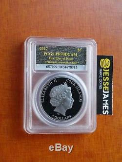 2017 Cook Islands Silver Spiderman Homecoming Pcgs Pr70 Dcam First Day Issue Fdi