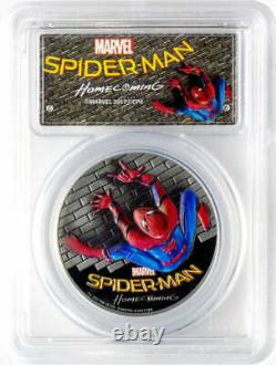 2017 Cook Islands Spider-Man Homecoming PCGS PR69 Silver Coin First Day of Issue